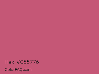 Hex #c55776 Color Image