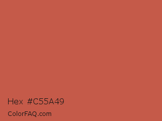 Hex #c55a49 Color Image