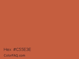 Hex #c55e3e Color Image
