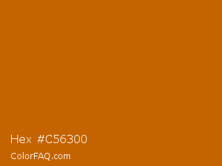 Hex #c56300 Color Image