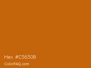Hex #c5650b Color Image