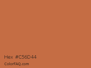 Hex #c56d44 Color Image