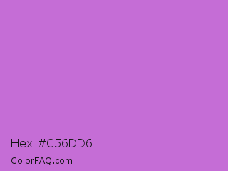 Hex #c56dd6 Color Image