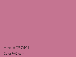 Hex #c57491 Color Image