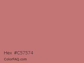 Hex #c57574 Color Image