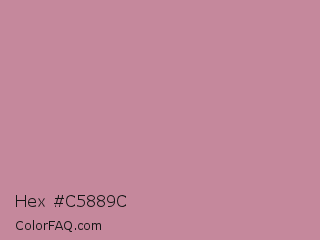 Hex #c5889c Color Image