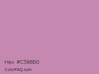 Hex #c588b0 Color Image