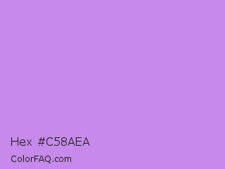 Hex #c58aea Color Image