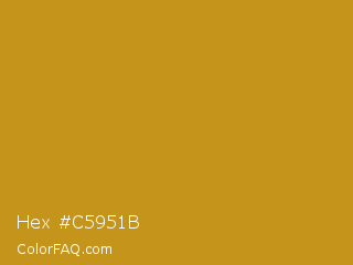 Hex #c5951b Color Image