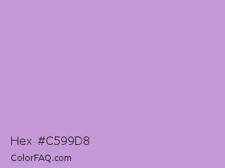 Hex #c599d8 Color Image