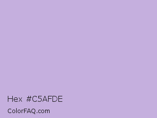 Hex #c5afde Color Image