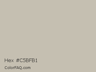 Hex #c5bfb1 Color Image