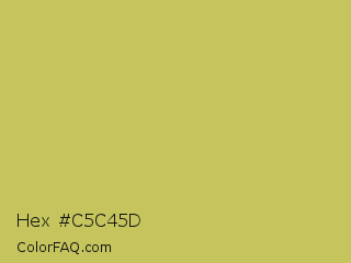 Hex #c5c45d Color Image