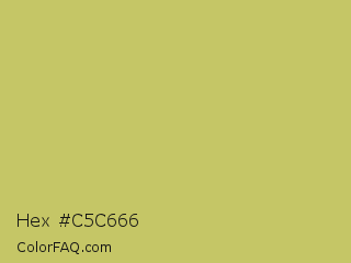 Hex #c5c666 Color Image
