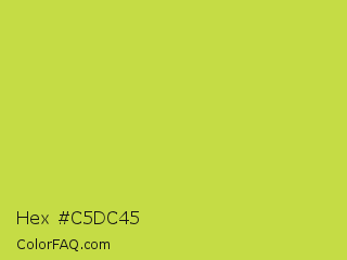 Hex #c5dc45 Color Image