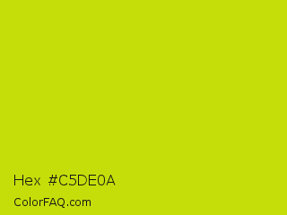 Hex #c5de0a Color Image