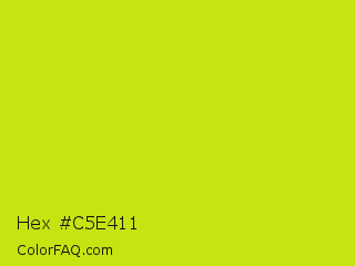 Hex #c5e411 Color Image