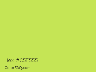 Hex #c5e555 Color Image
