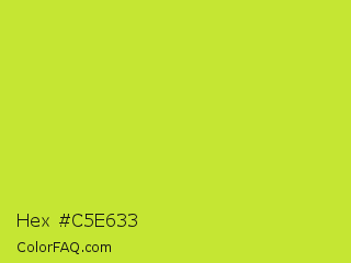 Hex #c5e633 Color Image