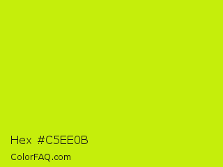 Hex #c5ee0b Color Image