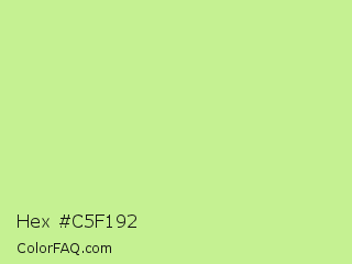 Hex #c5f192 Color Image