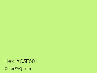 Hex #c5f681 Color Image