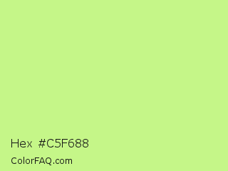 Hex #c5f688 Color Image