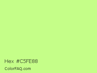 Hex #c5fe88 Color Image