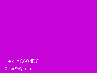 Hex #c604d8 Color Image
