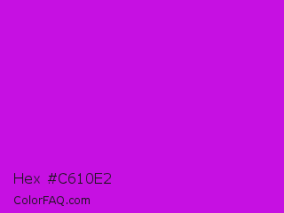 Hex #c610e2 Color Image