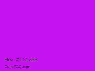 Hex #c612ee Color Image