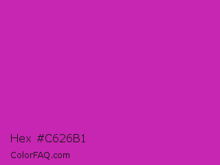 Hex #c626b1 Color Image