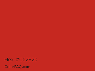 Hex #c62820 Color Image