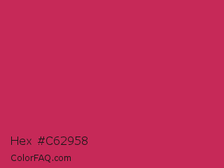 Hex #c62958 Color Image
