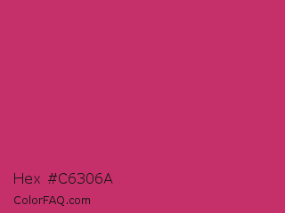 Hex #c6306a Color Image