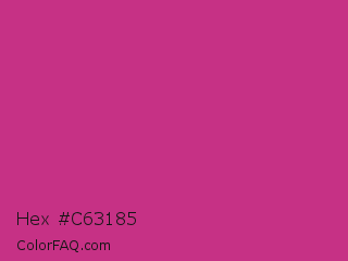 Hex #c63185 Color Image