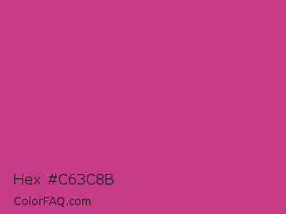 Hex #c63c8b Color Image