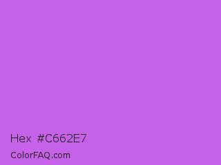 Hex #c662e7 Color Image