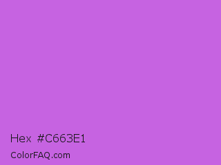Hex #c663e1 Color Image