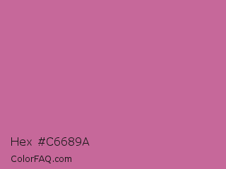 Hex #c6689a Color Image