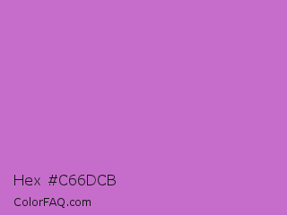 Hex #c66dcb Color Image