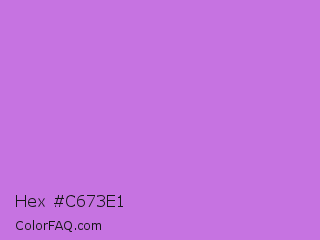 Hex #c673e1 Color Image