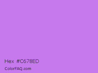 Hex #c678ed Color Image