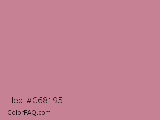 Hex #c68195 Color Image