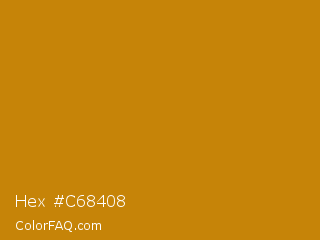Hex #c68408 Color Image