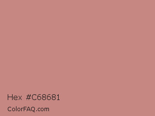 Hex #c68681 Color Image