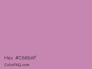 Hex #c686af Color Image