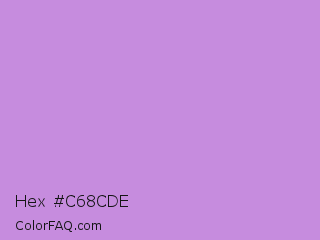 Hex #c68cde Color Image