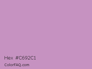 Hex #c692c1 Color Image