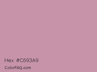 Hex #c693a9 Color Image